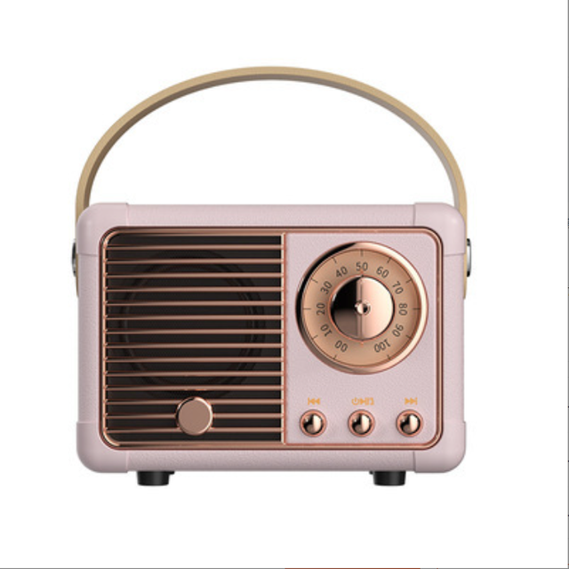 New Trend 2024 Handsfree Fm Radio Vintage Classic Retro Box Mini Portable Wireless Speaker