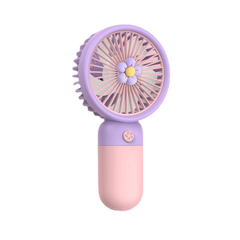 2024 Summer Eco Friendly Rope Mini Electric Hand Fan Desktop Portable Usb Rechargeable With Battery Fan