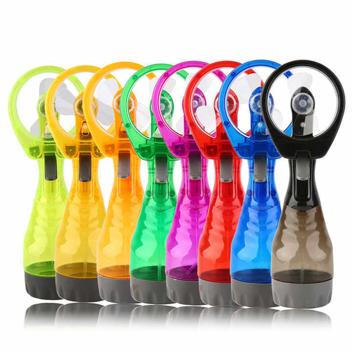 2024 Top Picks Summer Small Mini Spray Fan Outdoor Cooling Battery Powered Portable Handheld Water Misting Fan