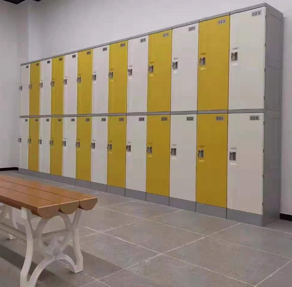 Waterproof high density with key lock  Abs plastic storage lockers for school