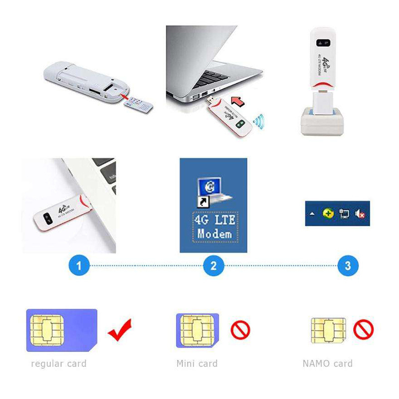 DNXT 150M USB Dongle 3G 4G USB WIFI Modem Universal  Mobile WiFi Hotspot Modem Simcard Portable Router