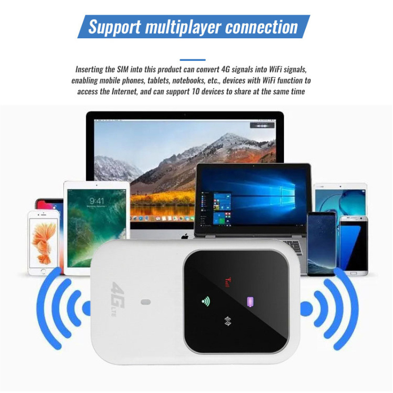 Factory supply dnxt m80 150Mbps pocket wifi router 4g lte 2400mAh Cat4 4g router with sim card Outdoor use