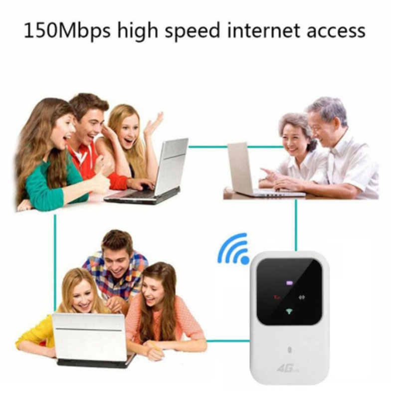 Cheap price  wifi pocket lte hotspot router with sim card slot 150Mbps 2400mAh routeur 4g avec carte sim Suitable for Laptop