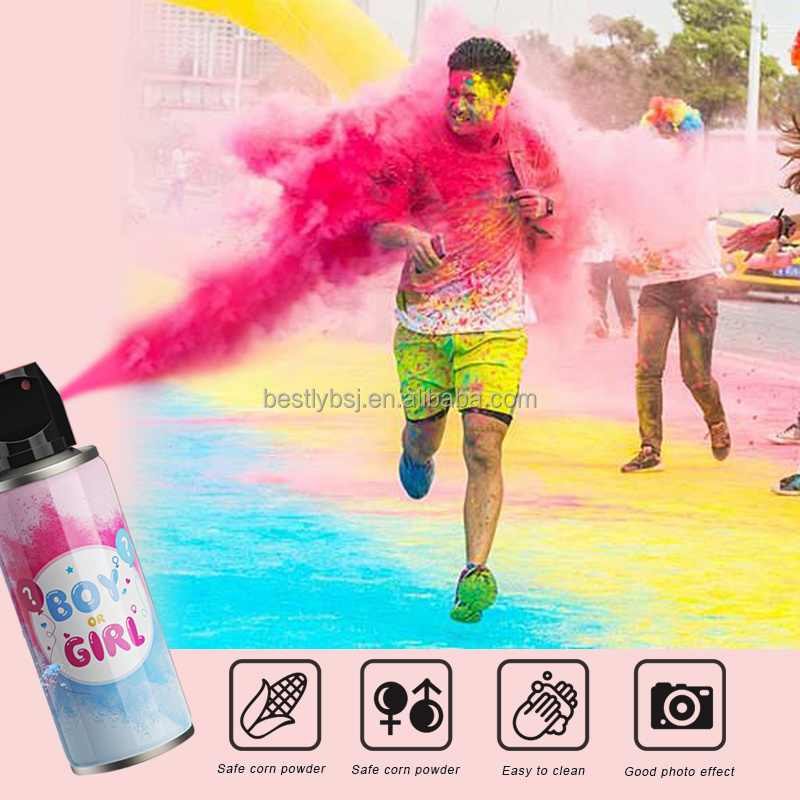 Boy Or Girl Gender Reveal Extinguisher Blue&pink Color Holi Powder Spray Blaster Smoke Blaster Powder Spray