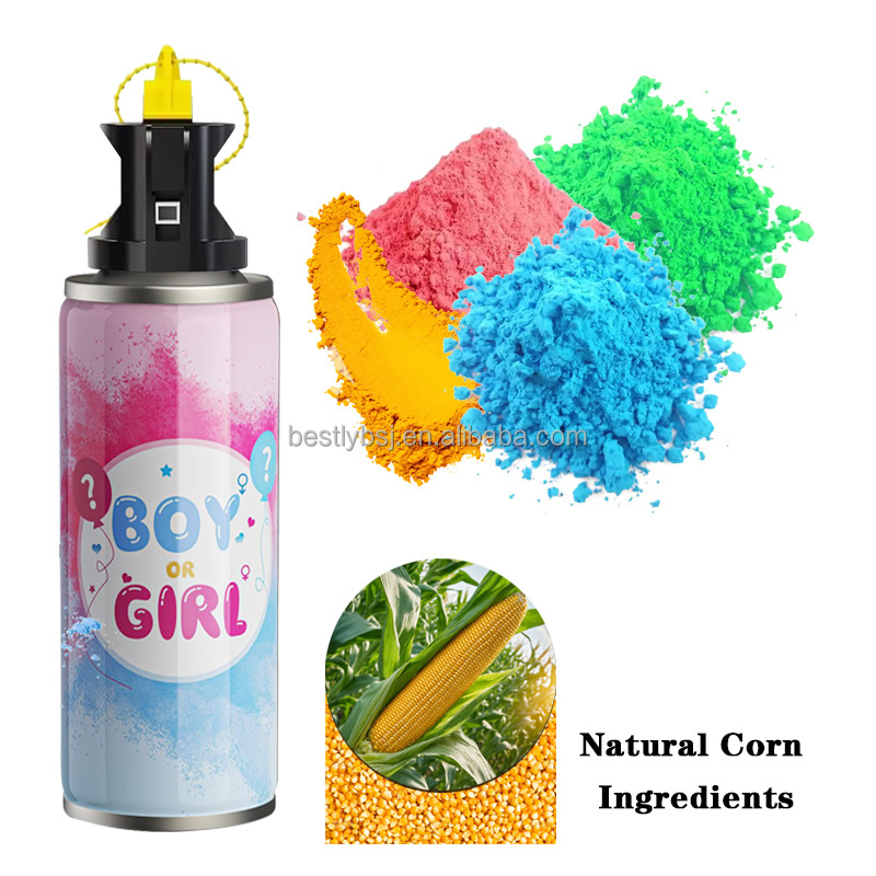 Boy Or Girl Gender Reveal Extinguisher Blue&pink Color Holi Powder Spray Blaster Smoke Blaster Powder Spray