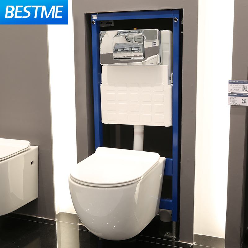 Durable Stylish tank wall hung ABS plastic toilet Flush concealed tank plastic cistern