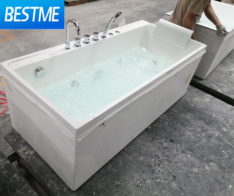 Jacuzzis indoor spa bathtub massage bathtub 1 person freestanding installation acrylic bath tub faucets