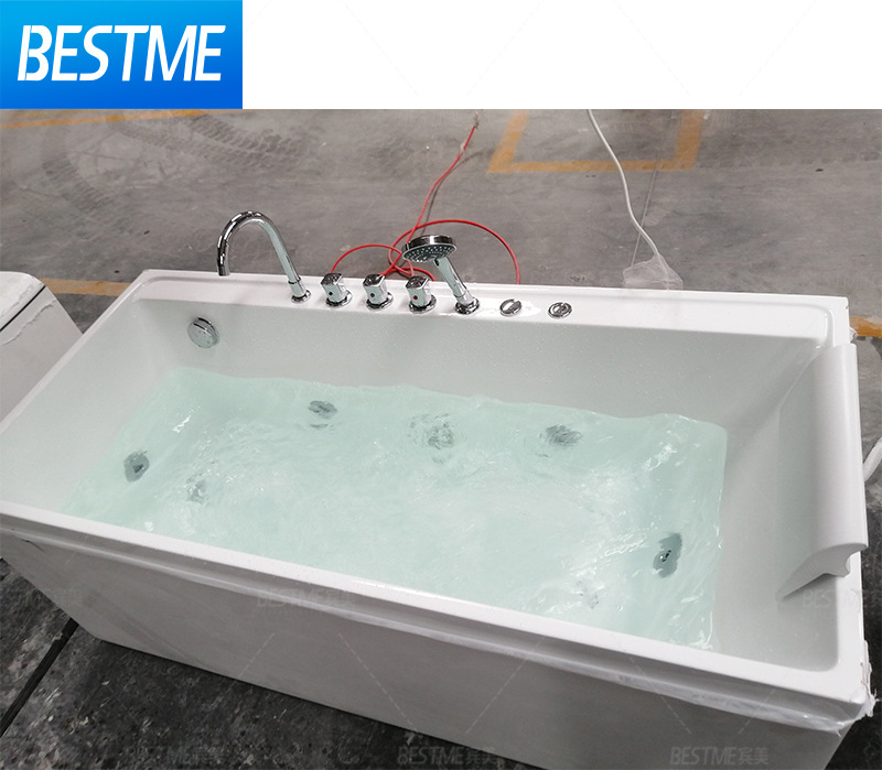 Jacuzzis indoor spa bathtub massage bathtub 1 person freestanding installation acrylic bath tub faucets