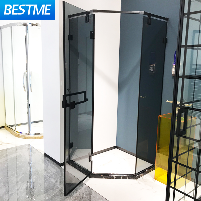 Simple Bathroom Shower Enclosure Tempered Glass Shower Cabin Door Shower Rooms