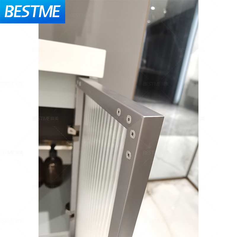 Bathroom cabinet wholesale high quality dresser bathroom vanity mirror with led lights wash basin cabinet