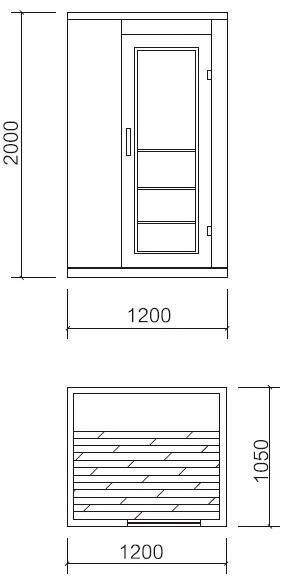 Factory discount price Finland spruce wooden one person portable steam sauna room with JM sauna heater