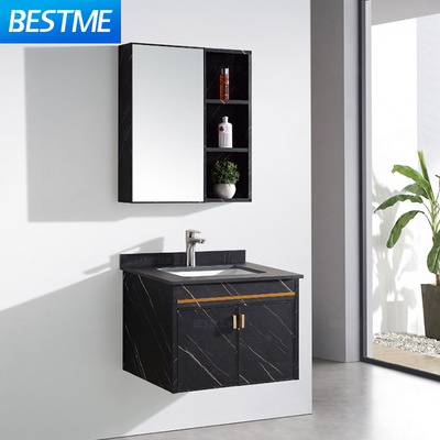 wall mounted hanging PVC waterproof bathroom wash basin cabinet modern bathroom vanity cabinet PVC bathroom hanging cabinets