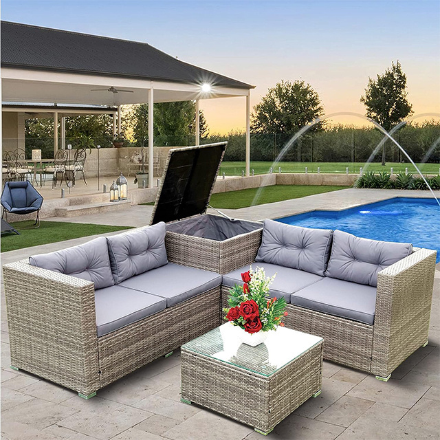 Best Selling Garden Sofa Set Sofa Patio Outdoor Rattan Furniture outdoor sectional sofa