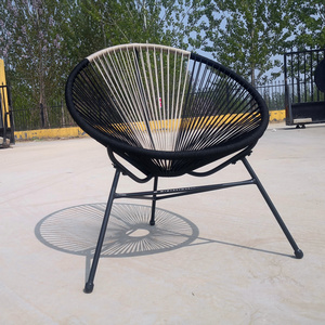 Causal bistro leisure chair replica rope string egg chair patio garden acapulco chair