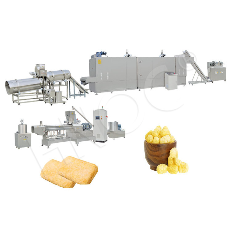 HNOC Automatic Snack Make Extrude Machine Mini Puff Corn Chip Production Line Puffed Rice Production Machine