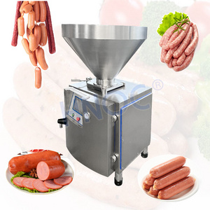 HNOC Embutidora De Chorizo Automatic Sausage Filler Tying and Twist Stuffer Thread Maker Make Machine for Sale