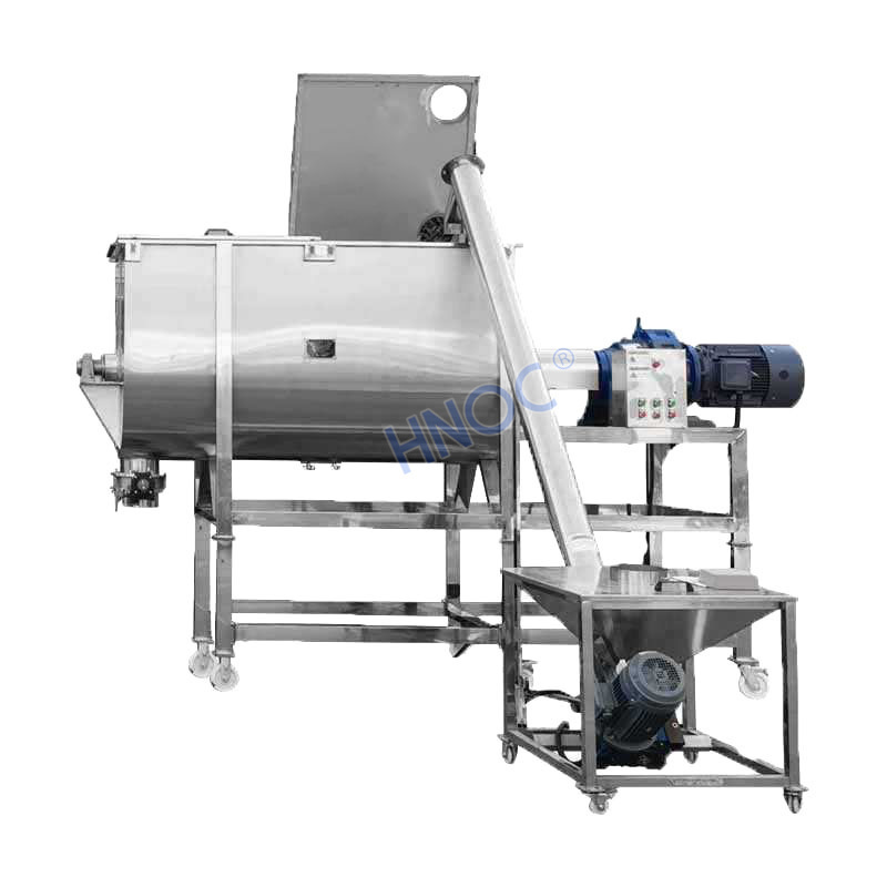 Spiral Food Grade 500 Kg Powder Horizontal Belt Jacketed Mixer 1000kg Ribbon Blender with Heated