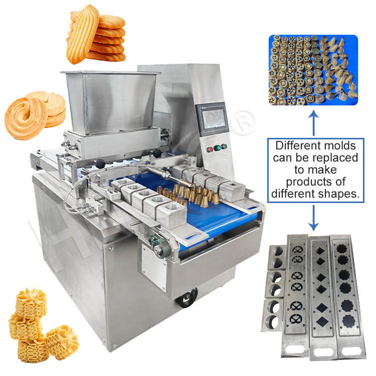 Automatic Decorate Extruder Drop Cutter Fortune Depositor Small Cookie Macaron Biscuit Make Machine