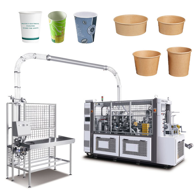 High speed 100pcs/min paper cup machine automatic disposable paper bowl cup making machine