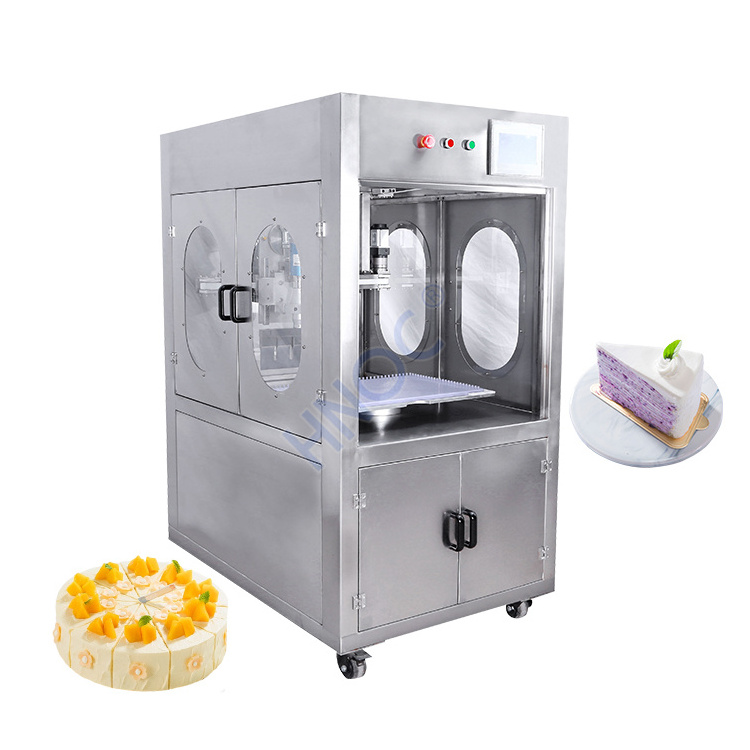 HNOC Ultrasonic Mozzarella Cheese Sheet Round Layer Cake Slicer Cake Slab Cut Machine Food Cutter