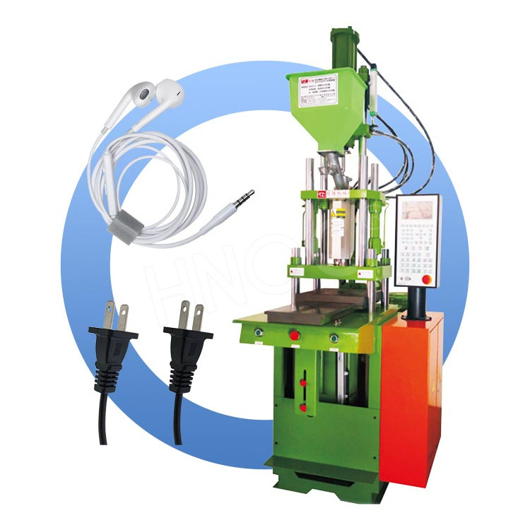 HNOC Mini Vertical Plastic USB Cable Plug Power Cord Injection Molding Machine for Mobile Data Cable