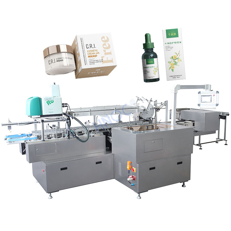 HNOC Semi Automatic Soap Tube Bag Coffe High Speed Bottle Carton Box Pack Manufacture Machine for Tea