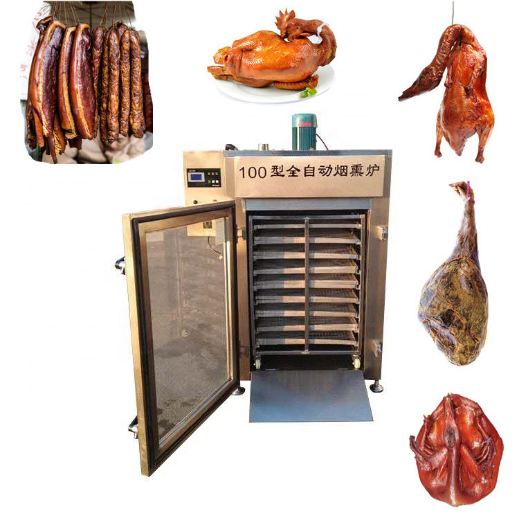 Automatic Dried Catfish Meat Industrial Turkey Leg Sausage Bacon Meat Cold Fish Smoke Machine for Food