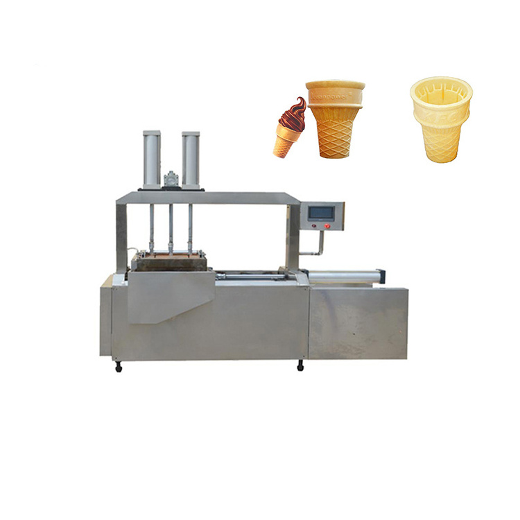 Professional ice cream cone rotary machine bear shaped waffle cone maker