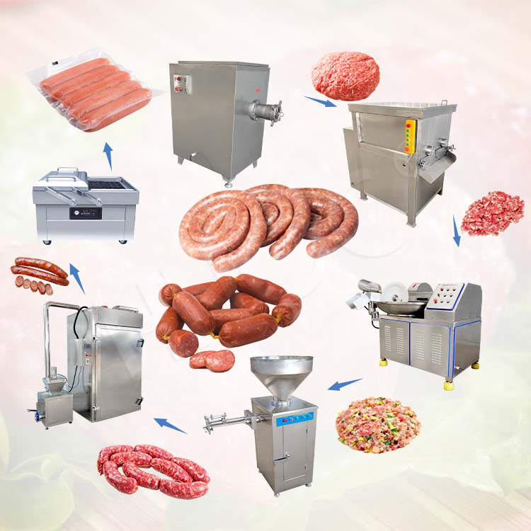 HNOC Pneumatic Sausage Ham Stuffer Automatique Beef Sausage Make Machine Precio Embutidora Industrial De Chorizo