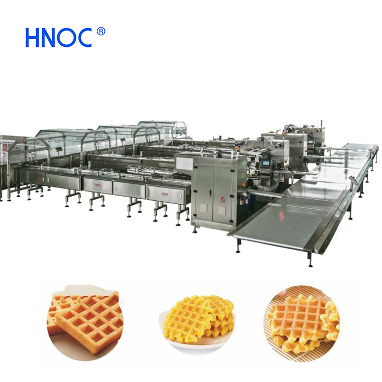 Chinese manufacturer automatic soft waffle maker machine waffle production line