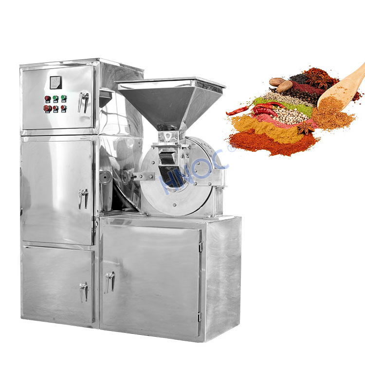 Chili Powder Make Machine Heavy Duty Rice Husk Spice Date Seed Grinder Food Cocoa Powder Pulverizer