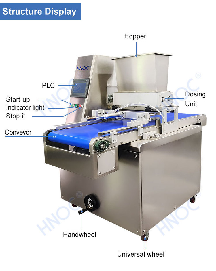 Automatic Decorate Extruder Drop Cutter Fortune Depositor Small Cookie Macaron Biscuit Make Machine