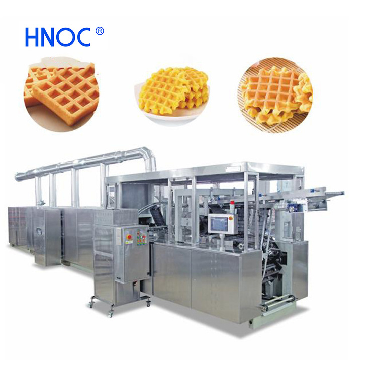 Chinese manufacturer automatic soft waffle maker machine waffle production line