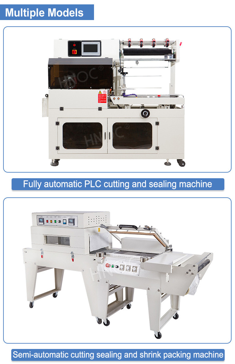 Automatic sealing tunnel type candle magazine sauce mineral water bottle plastic film shrink packaging machine