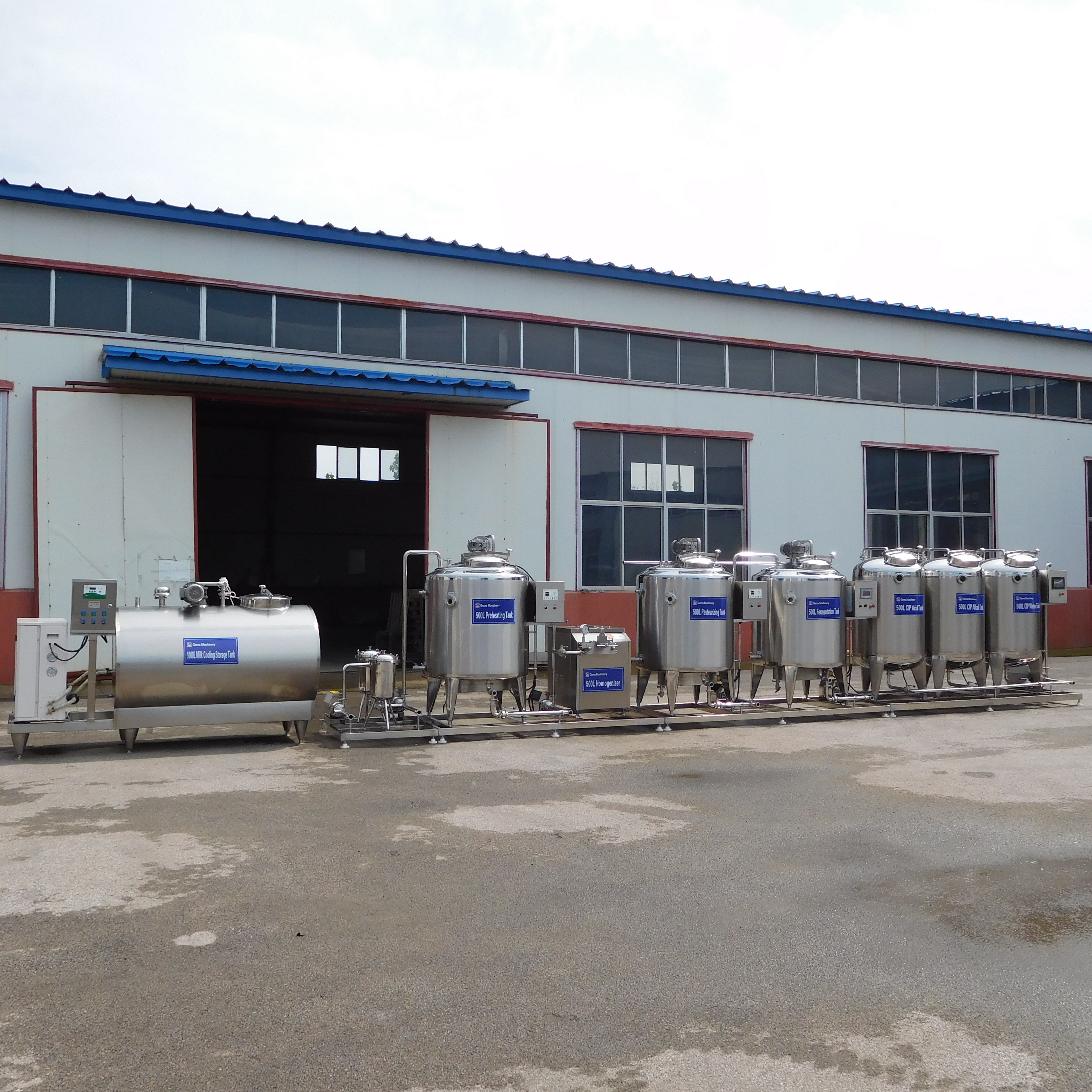 Small Scale Milk Sterilizer Equipment 100L Pasteurized Plant And Yogurt Processing Production Line