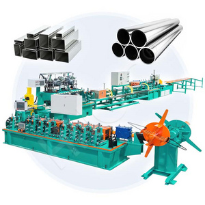 HNOC Stainless Steel Iron Pipe Make Machine Square Ms Copper Tube Mill Production Line Manufacture