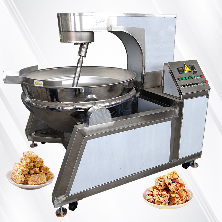 HNOC Semi Automatic Cheese Stirrer Biryani Cook Mixer Machine Steam Caramel Double Jacketed Kettle for Cook