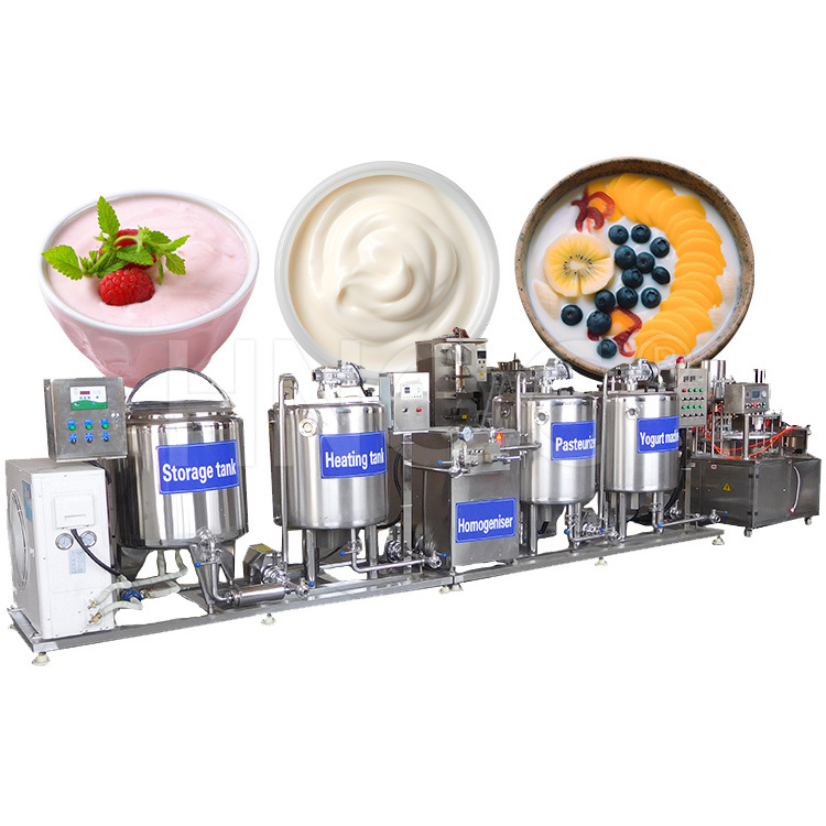 Fully automatic industrial  greek yogurt production line milk maker machine dairy product  yogurt make machine