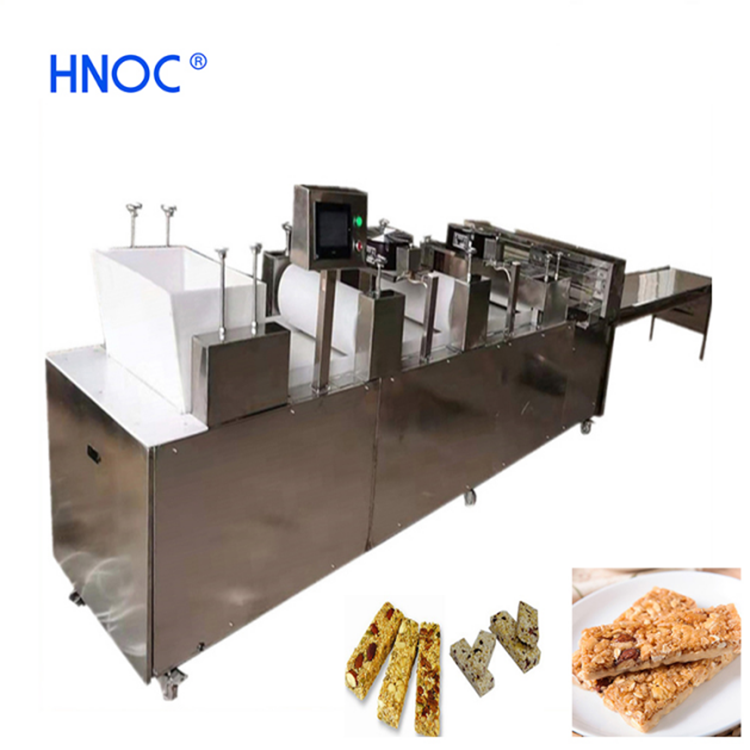 Automatic rice candy oatmeal peanut bar production line nutritional snack oatmeal nut chocolate protein energy bar make machine