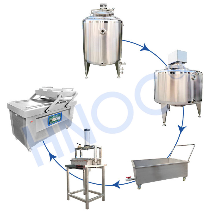 Complete Butter Cheese Plant  Production Line small mozzarella cheese production line  cheese vat Automatic