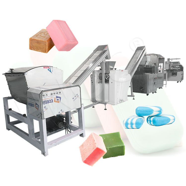 HNOC Automate Laundry Hard Soap Make Compact Machine Small Scale Green Bar Soap Equipment Production Line