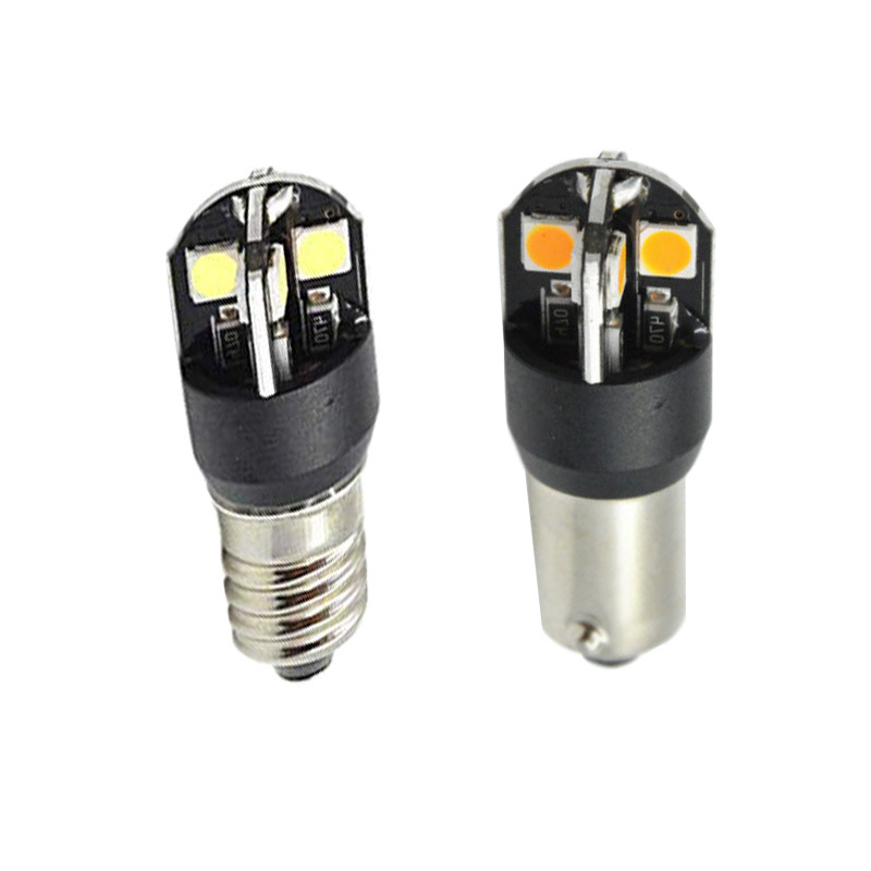 High Quality Mini Bulb Miniature Lighting  Lamp E10 BA9S 8SMD  LED 6V 12V 24V 36V  CE  Lighting Bulb for for equipment