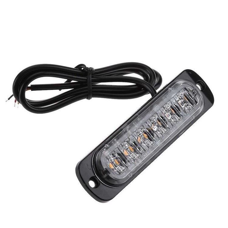 green amber red12V 24V Flash 6 Led  Vehicle trailer   Truck Led Warning Strobe Side Marker Light