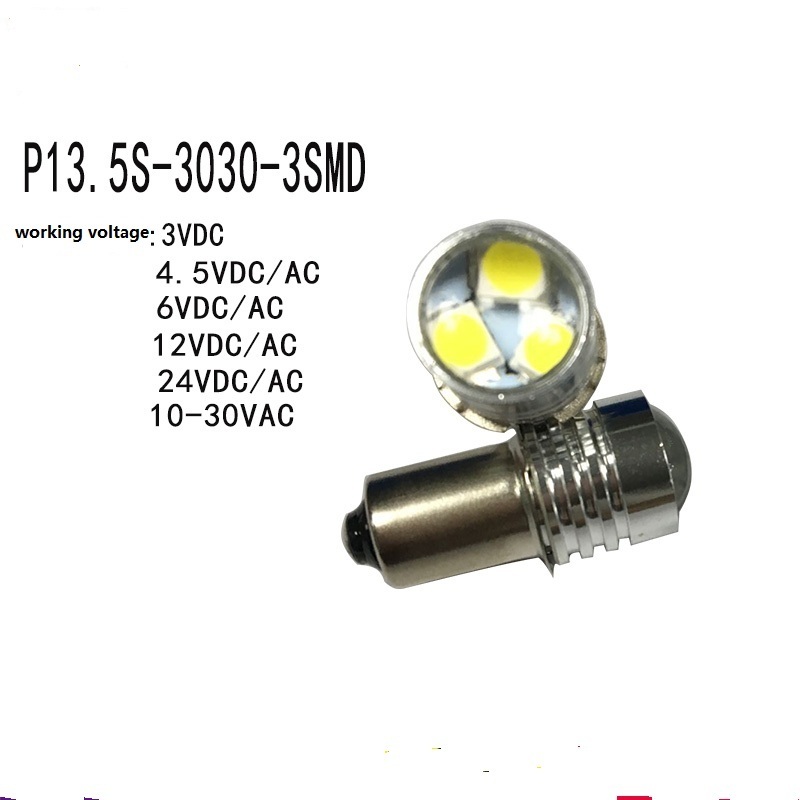 good price 1W LED  Focus Flashlight Torch Bulb E10 P13.5S BA9S Torches Work Light Lamps DC3V 3v  4.5v 6V   12v 18V