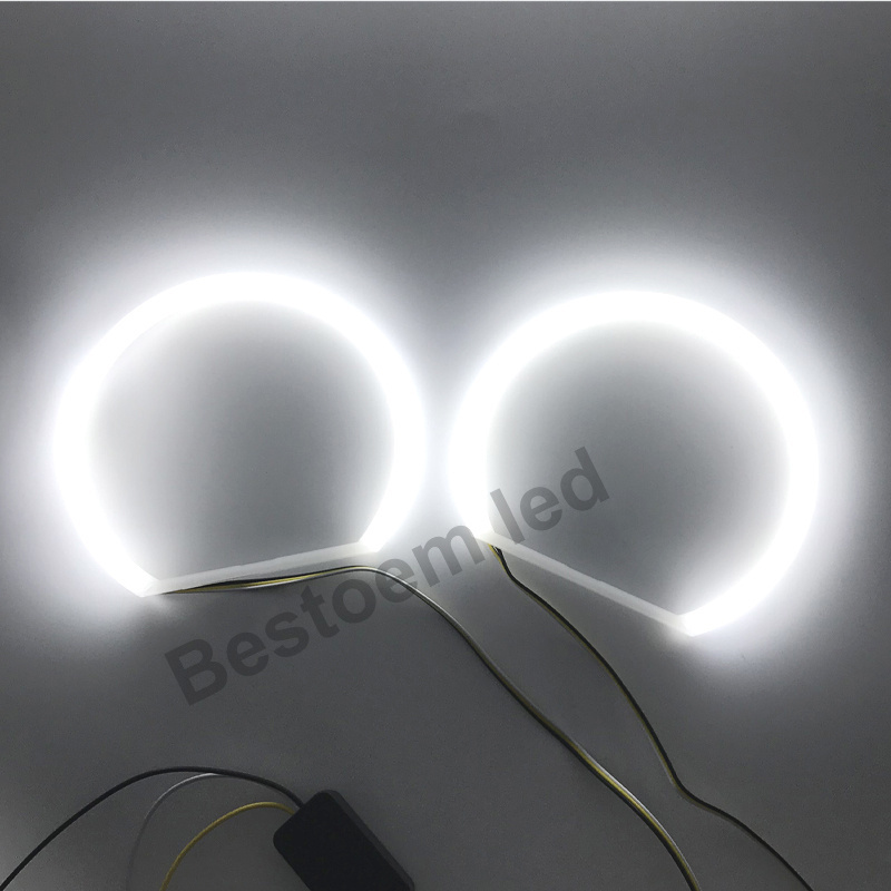 high quality  white amber led cotton angel eyes 106 131 for bmw e90