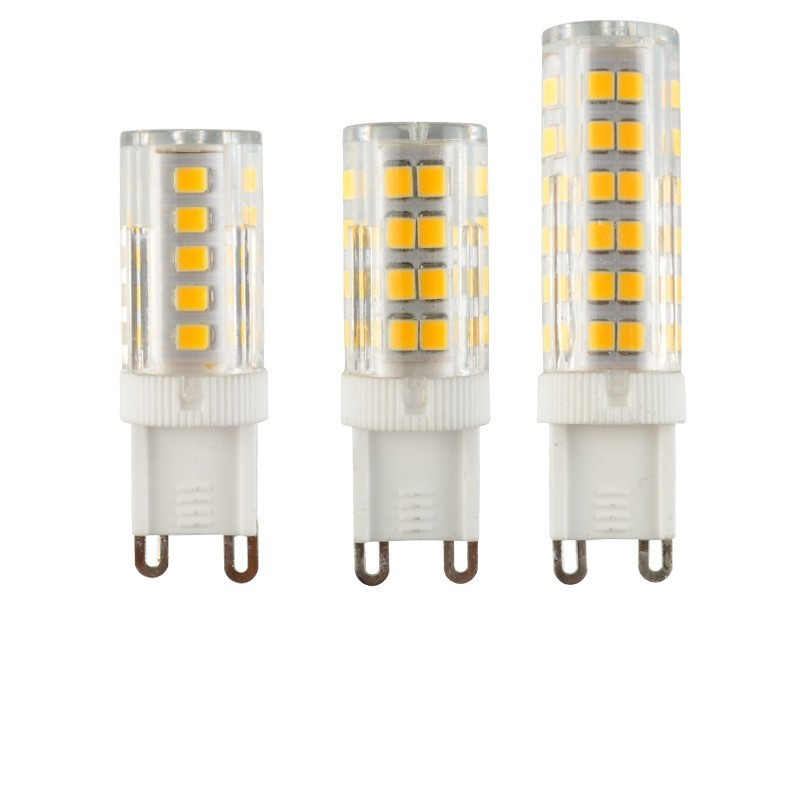 Brightest G9 LED Lamps AC220V 3W 5W 7W 9W  Ceramic SMD2835 LED Bulb Warm/Cool White light bulbs for wall lamps