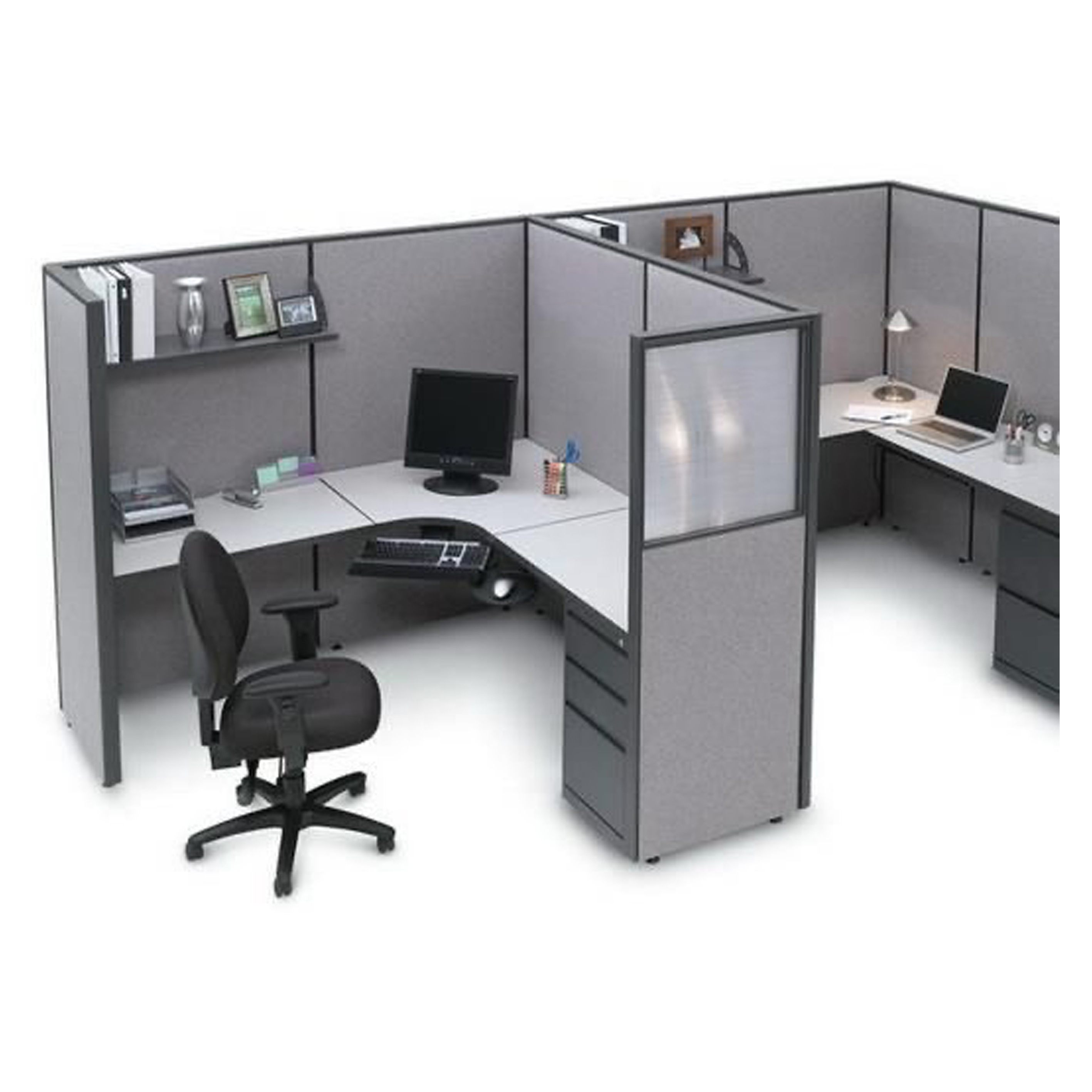 Modern modular 4 , 6 , 8 persons customized office furniture small call center cubicle office partition workstation office desk