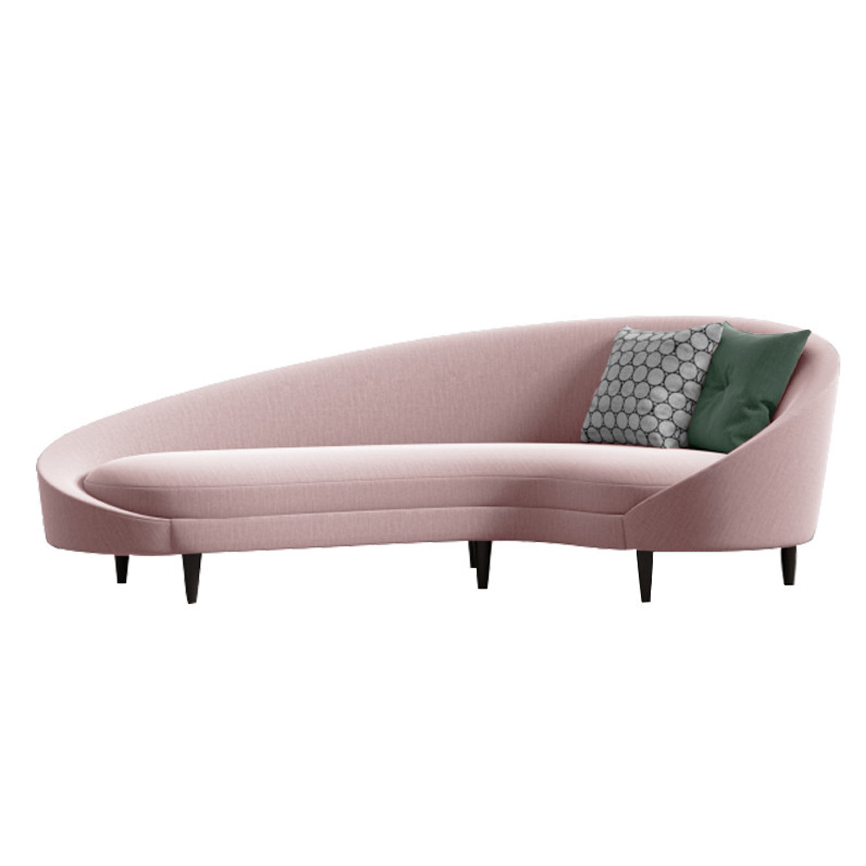 Italian style L shape sofas, sectionals two seater sofa designs customized pink color recliner sofa  furniture