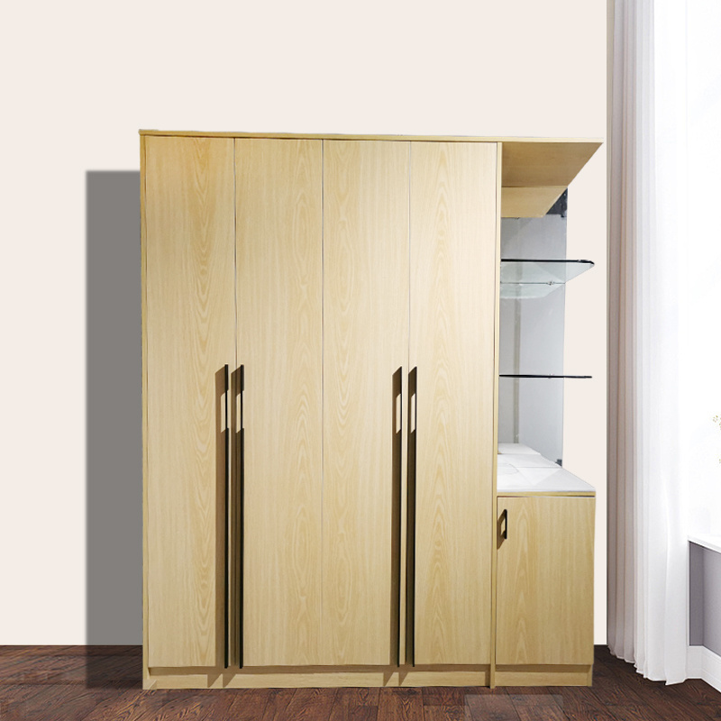 Modern home hotel apartment  furniture wardrobe closet wooden  two door bedroom wardrobe