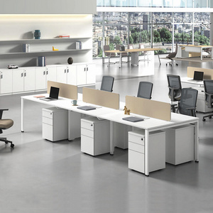 Wholesale Modular Office Partition Call Center 2 4 6 Person Office Desk Modern 6 Seater Office Desk Workstation